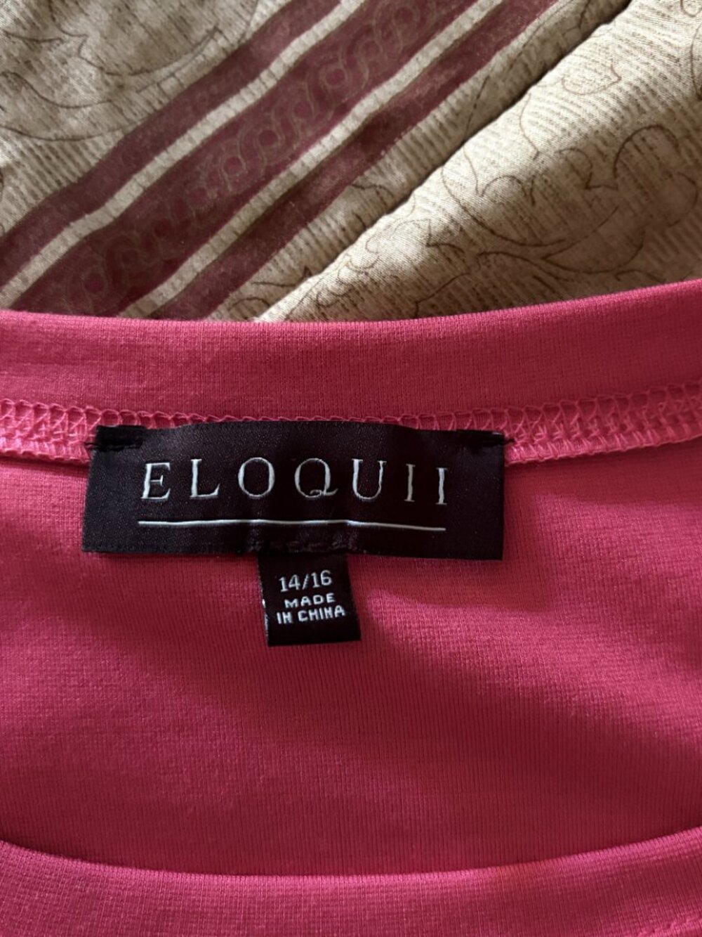 Eloquii Pink Ruffle Top Size 14/16 NWT - Picture 3 of 9